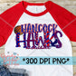 Hancock Hawks Basketball PNG for Sublimation