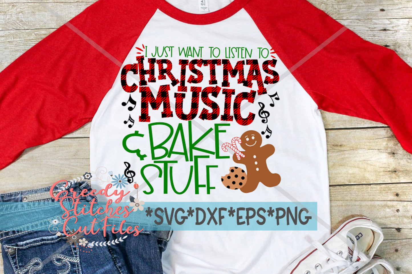 I Just Want To Listen To Christmas Music & Bake Stuff svg dxf eps png. Christmas SvG | Bake Stuff SvG |Instant Download Cut File