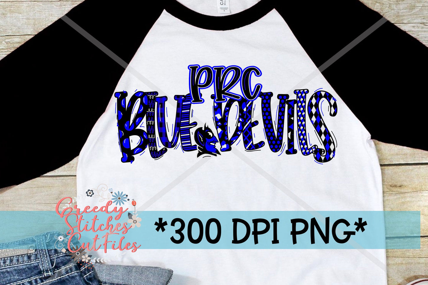 Pearl River Central Blue Devils PNG for Sublimation