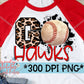Go Hawks Baseball PNG for Sublimation