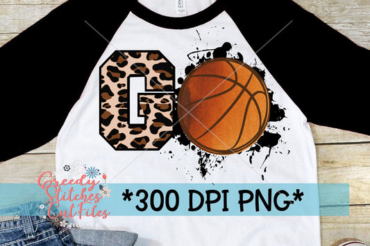 Go Basketball PNG Sublimation