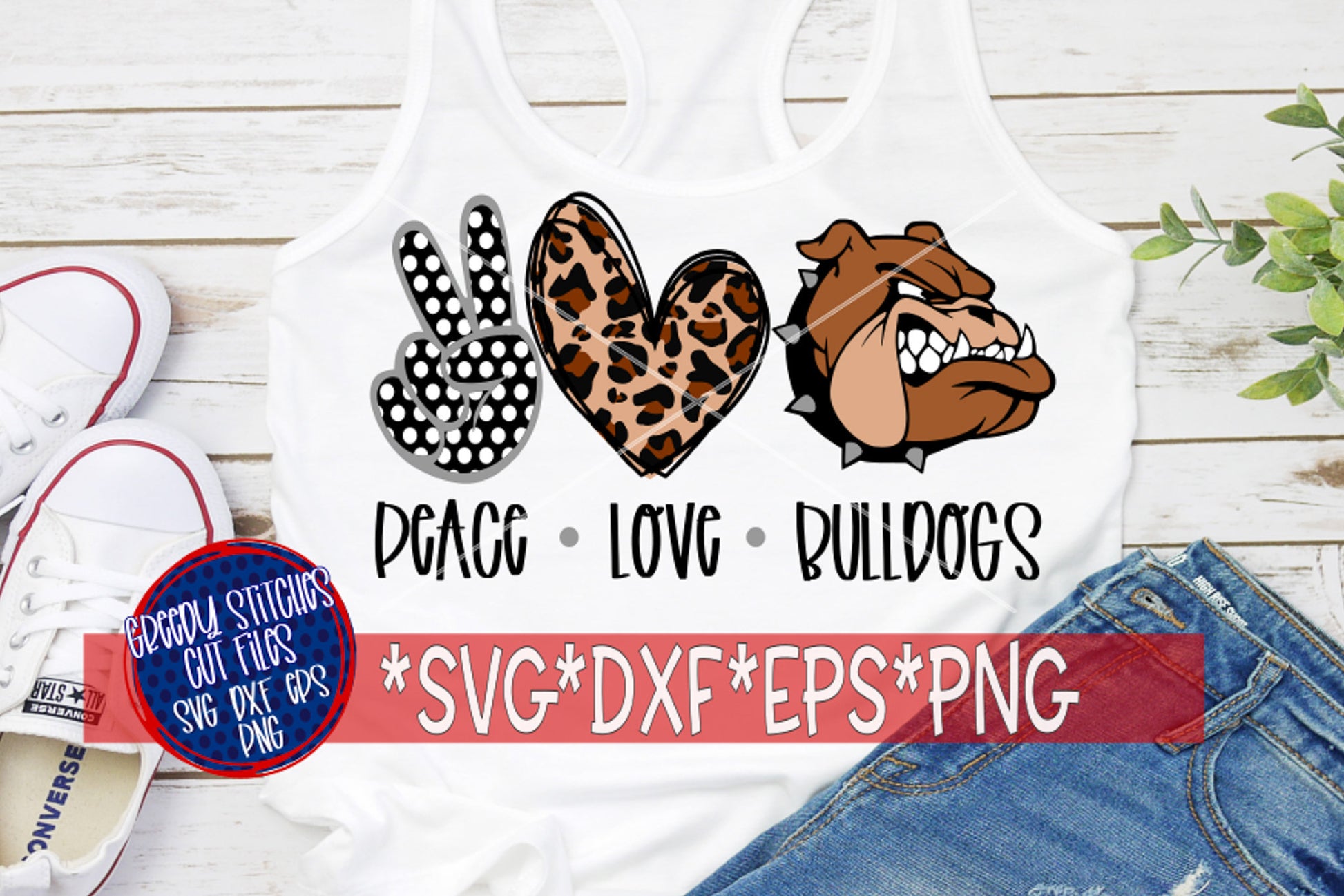Bulldogs SvG | Peace Love Bulldogs svg dxf eps png. Peace Love Bulldogs SvG | Vancleave High School SvG | Instant Download Cut File