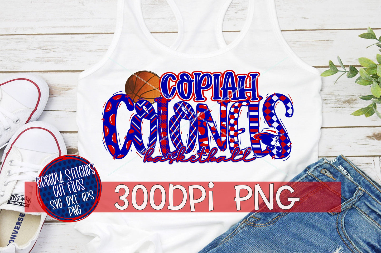 Copiah Colonels Basketball PNG for Sublimation