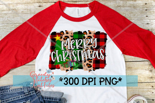 Merry Christmas Brush Strokes PNG for Sublimation