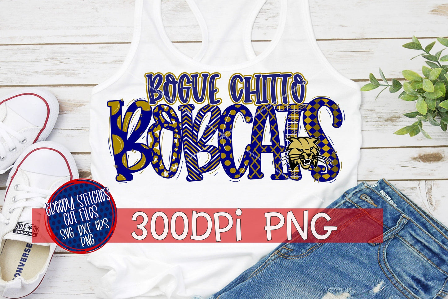Bogue Chitto Bobcats Word Art PNG for Sublimation