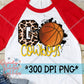 Go Cowboys Basketball Yellow PNG for Sublimation