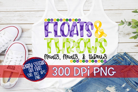 Floats & Throws PNG for Sublimation