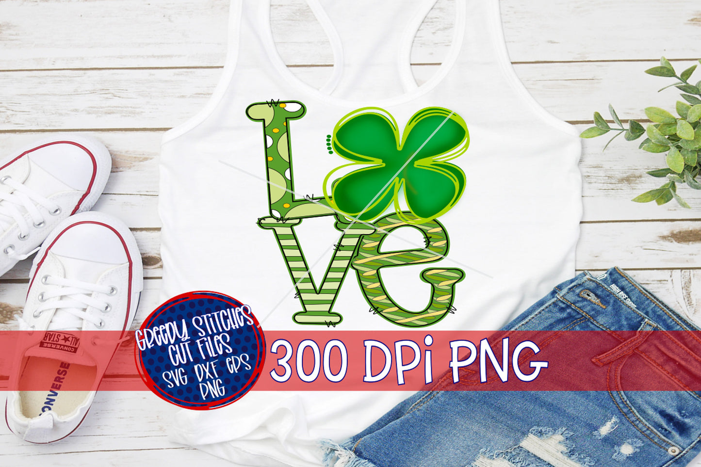 St. Patrick's Day Love PNG for Sublimation