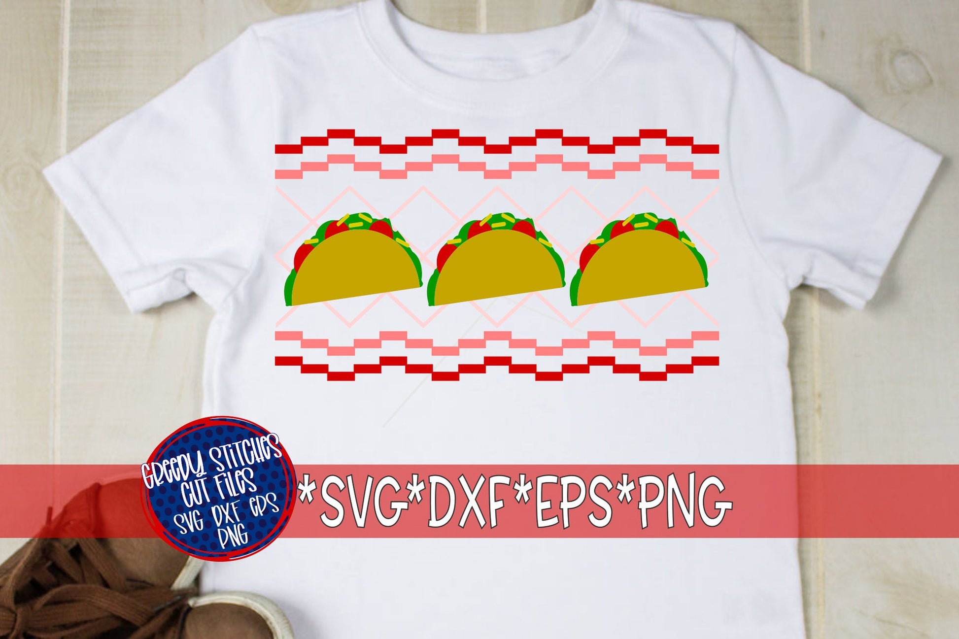 Valentine&#39;s Day SvG | Faux Smocked Tacos svg, dxf, eps png. Love SVG | Tacos SvG | Valentine SvG | Smocked SvG |  Instant Download Cut File