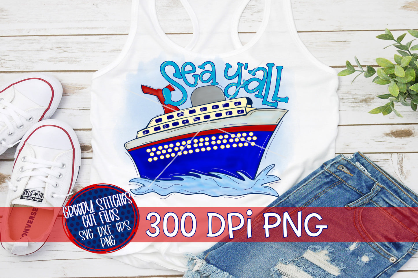 Cruise Sea Y'all PNG for Sublimation