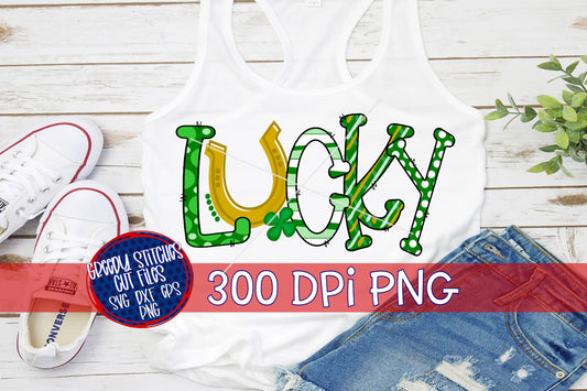 St. Patrick's Day Lucky PNG for Sublimation