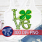 St. Patrick's Day Love PNG for Sublimation