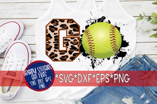Go Softball PNG Sublimation