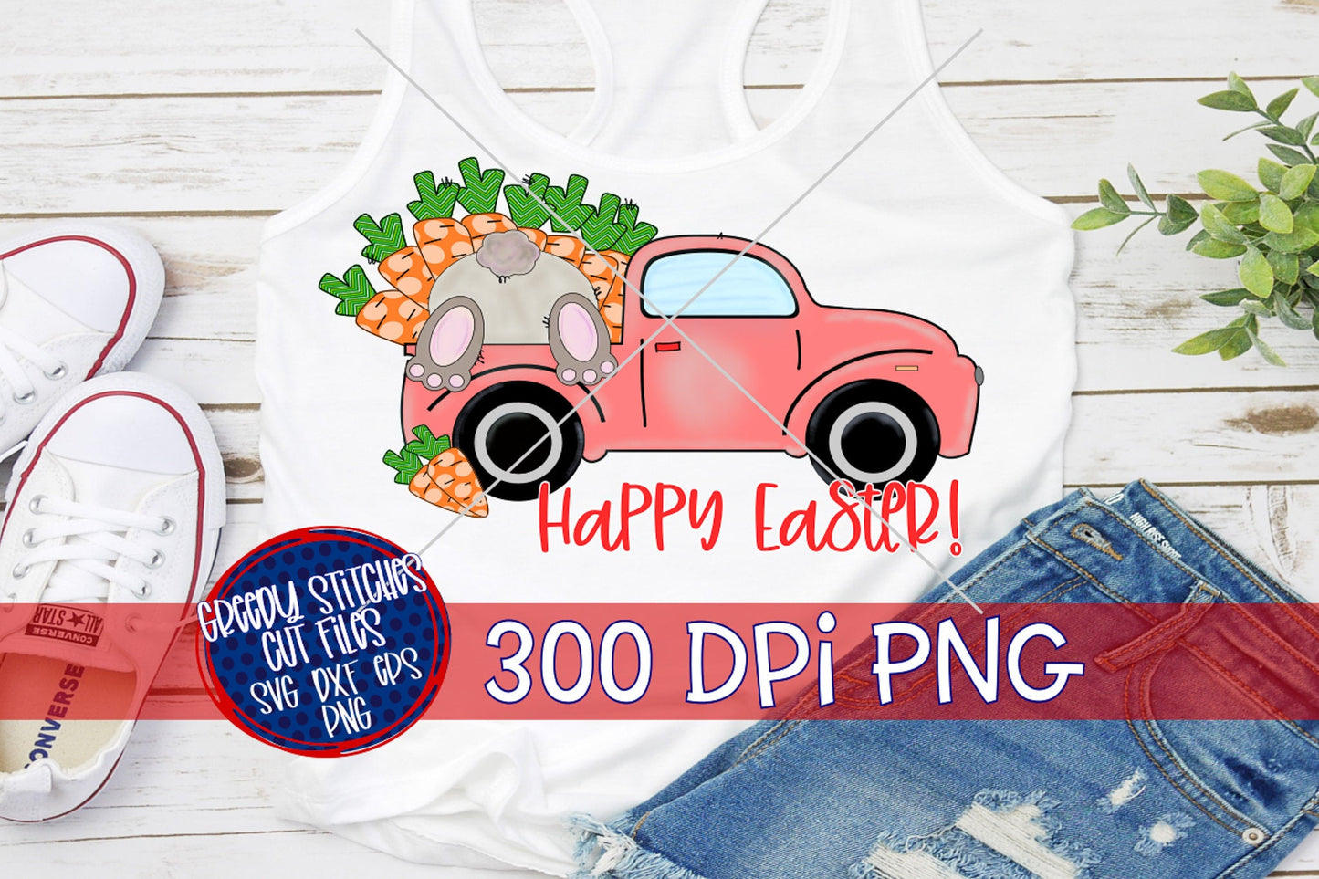 Happy Easter Truck PNG for Sublimation