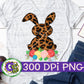Leopard Bunny PNG for Sublimation
