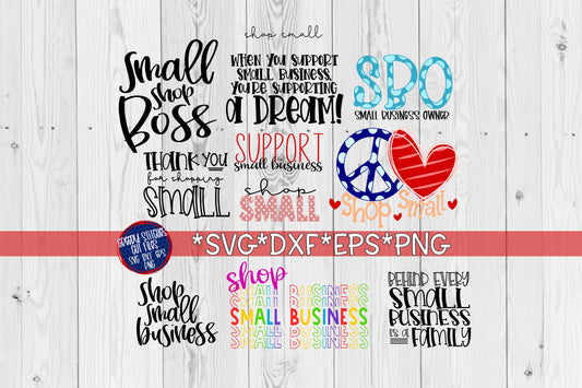 Shop Small Bundle SvG | Shop Small SvG | 12 Designs | Shop Small SvG | Shop Small svg dxf eps png | Small SvG | Instant Download Cut File