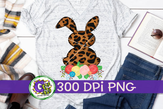 Leopard Bunny PNG for Sublimation