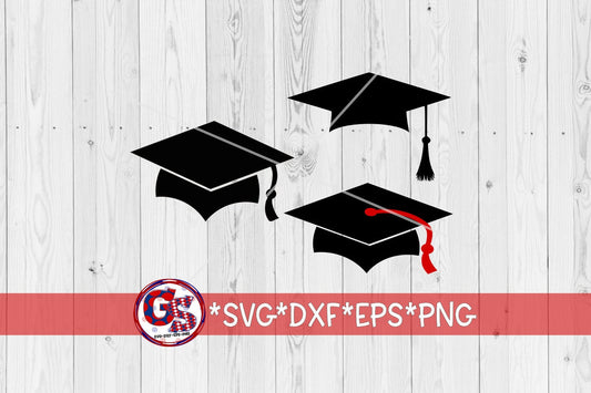 Graduation Cap Set svg, dxf, eps, and png. Graduation svg | Grad SVG | Grad Cap SVG | Graduation DxF | Instant Download Cut Files.