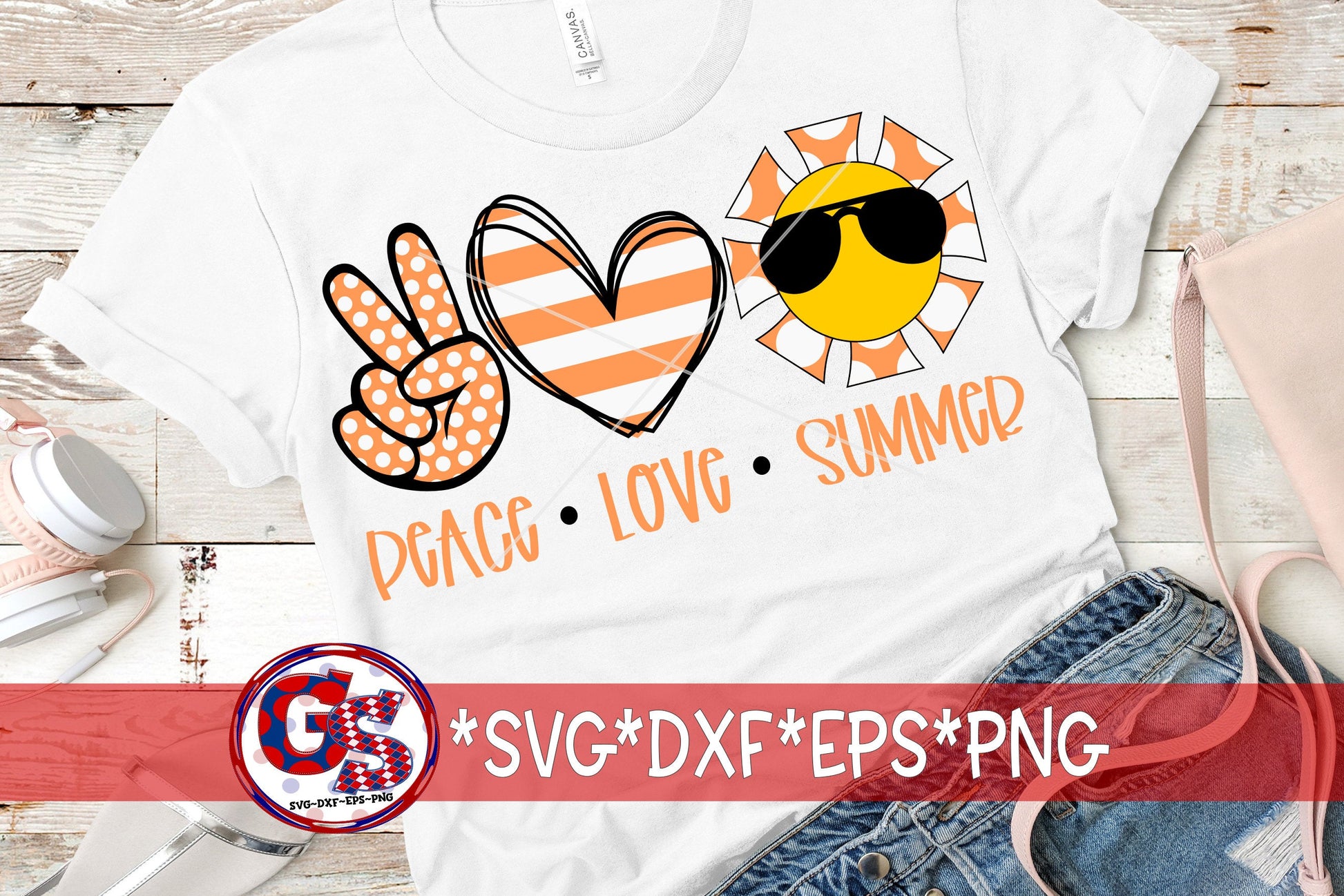 Peace Love Summer SVG | Summer SvG | Peace Love Summer svg, dxf, eps, png. Summer SvG | Summer Love SvG | Instant Download Cut Files.