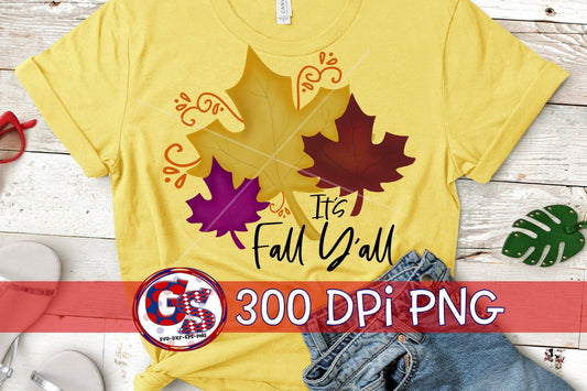 It's Fall Y'all PNG For Sublimation