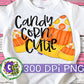 Candy Corn Cutie Halloween PNG For Sublimation