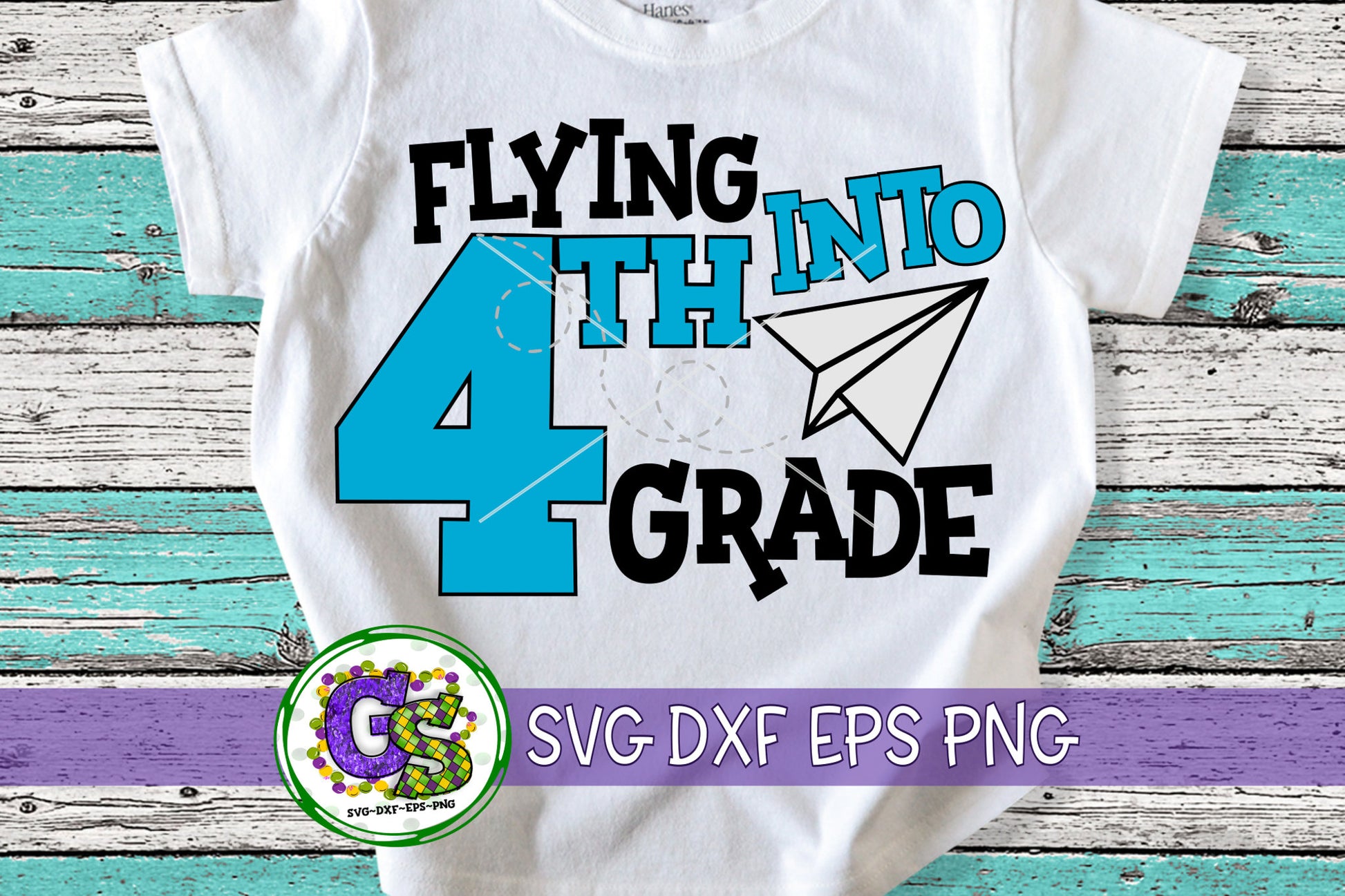 Flying Into 4th Grade svg dxf eps png 4th Grade SvG | Back To School | School SVG | 4th Grade SvG | Fourth grade | Instant Download Cut File