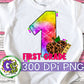 First Grade Tie Dye PNG for Sublimation