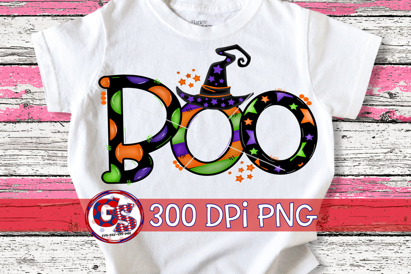 Halloween Boo PNG For Sublimation