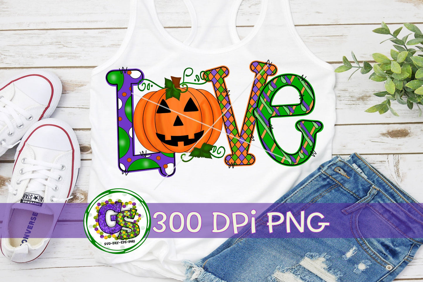 Love Halloween PNG Sublimation