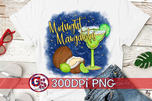 Midnight Margaritas PNG for Sublimation