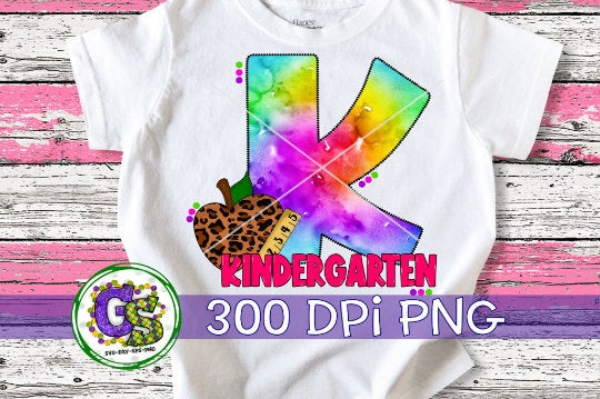 Kindergarten Tie Dye PNG