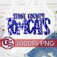 Stone County Tomcats PNG for Sublimation