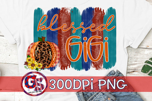 Blessed Gigi Fall PNG for Sublimation