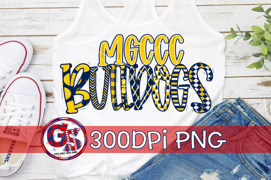 Mississippi Gulf Coast Community College Bulldogs PNG Sublimation