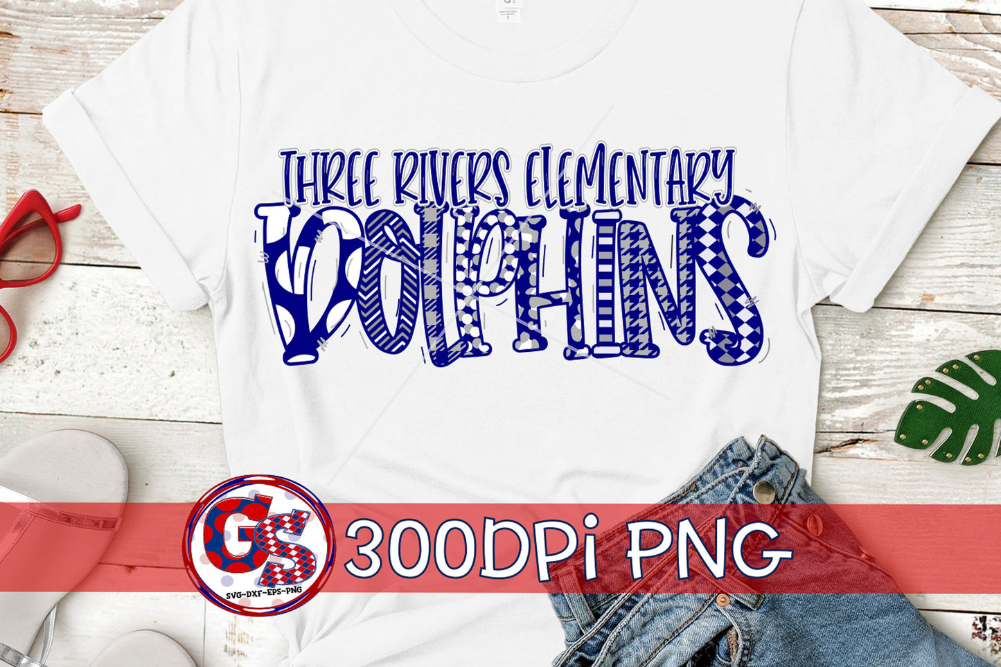 Three Rivers Elementary PNG for Sublimation