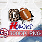 Hancock Hawks Football PNG for Sublimation