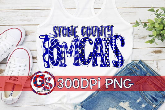 Stone County Tomcats PNG for Sublimation