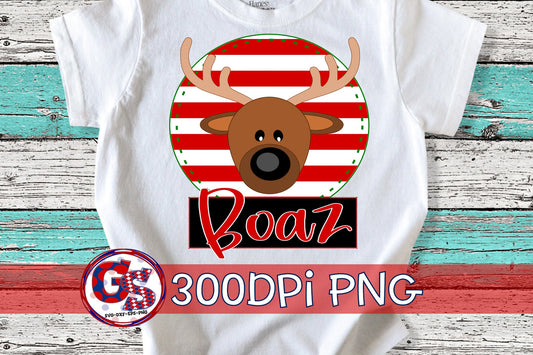 Reindeer Circle with Name Boxes PNG for Sublimation