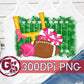 Breast Cancer Football Field Pom Poms PNG Sublimation