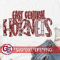 East Central Hornets Word Art PNG for Sublimation