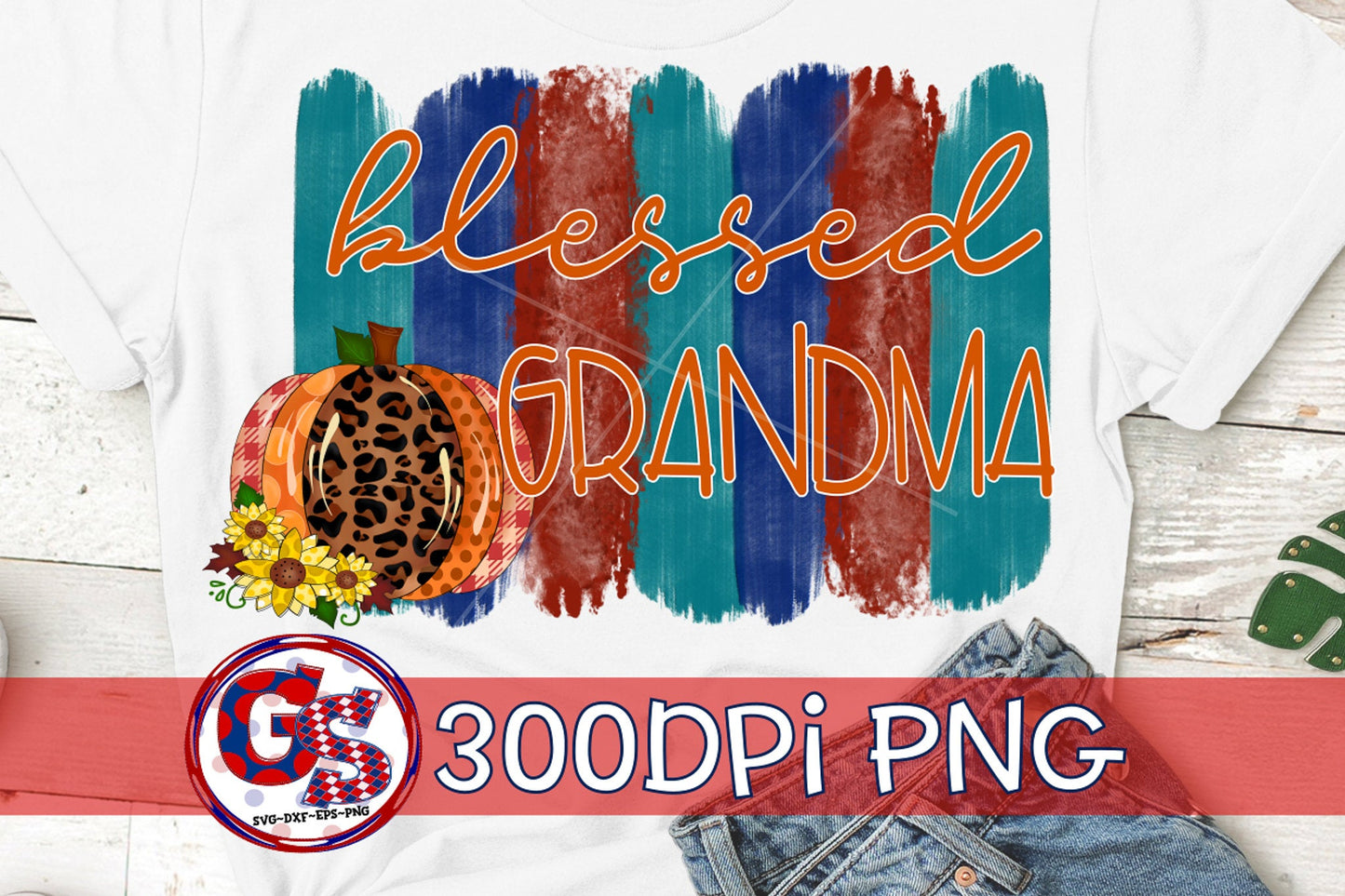 Blessed Grandma Fall PNG for Sublimation