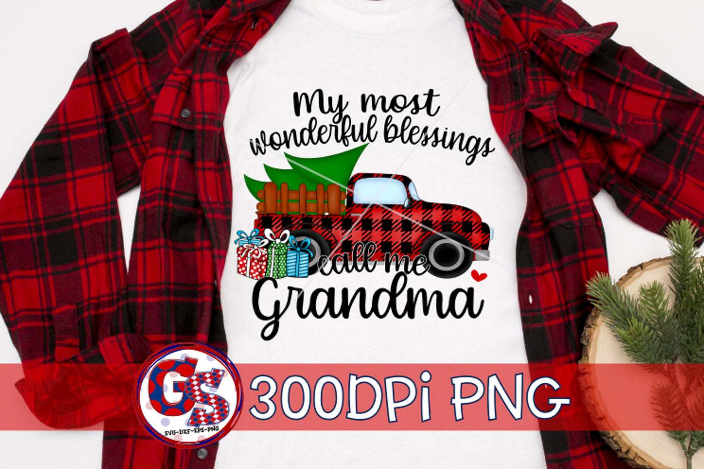 My Most Wonderful Blessings Call Me Grandma PNG for Sublimation