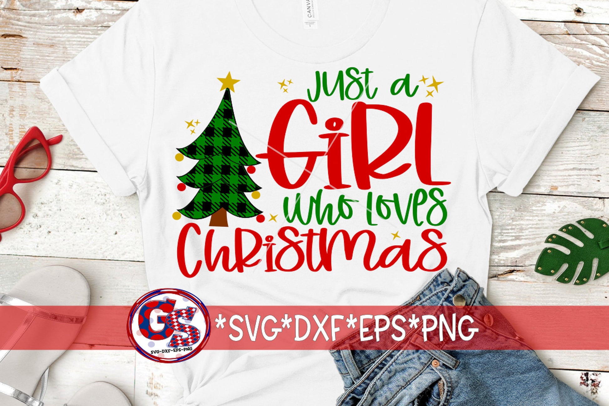 Just A Girl Who Loves Christmas svg dxf eps png. Christmas SvG | Girl Loves Christmas SvG | Loves Christmas SvG | Instant Download Cut File