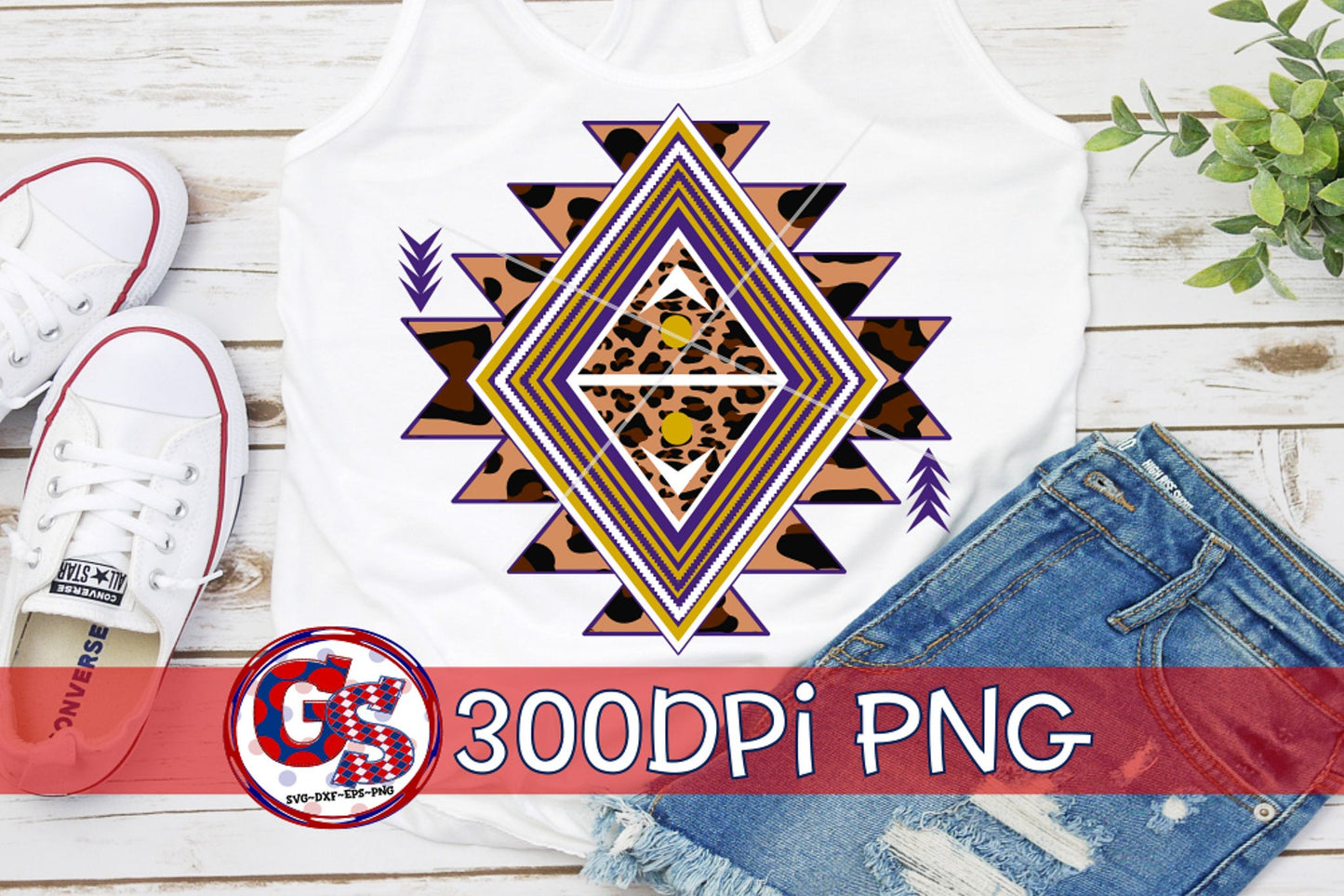 Aztec Purple and Gold PNG for Sublimation