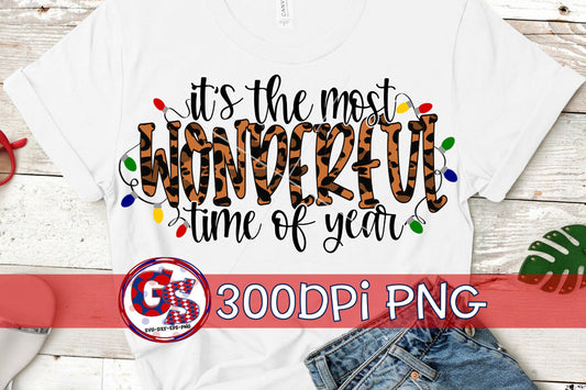 It's The Most Wonderful Time Of Year PNG for Sublimation