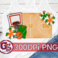 Basketball Pom Poms Green and Orange PNG for Sublimation