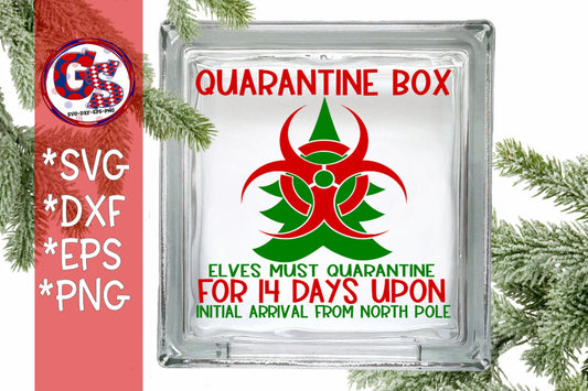 Elf Quarantine Box svg dxf eps png. Christmas SvG | Christmas Elf SvG | Christmas Quarantine Box SvG | Quarantine SvG | Instant Download Cut