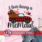 I Love Being A Memaw Antique Truck Valentine's Day PNG for Sublimation