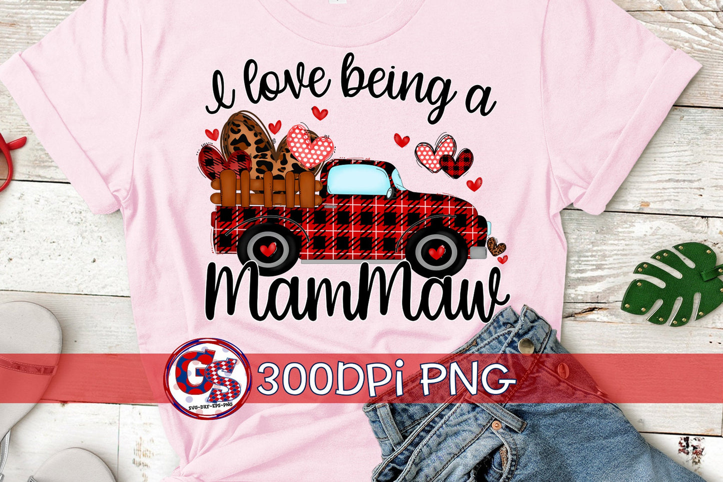 I Love Being A Mammaw Antique Truck PNG for Sublimation