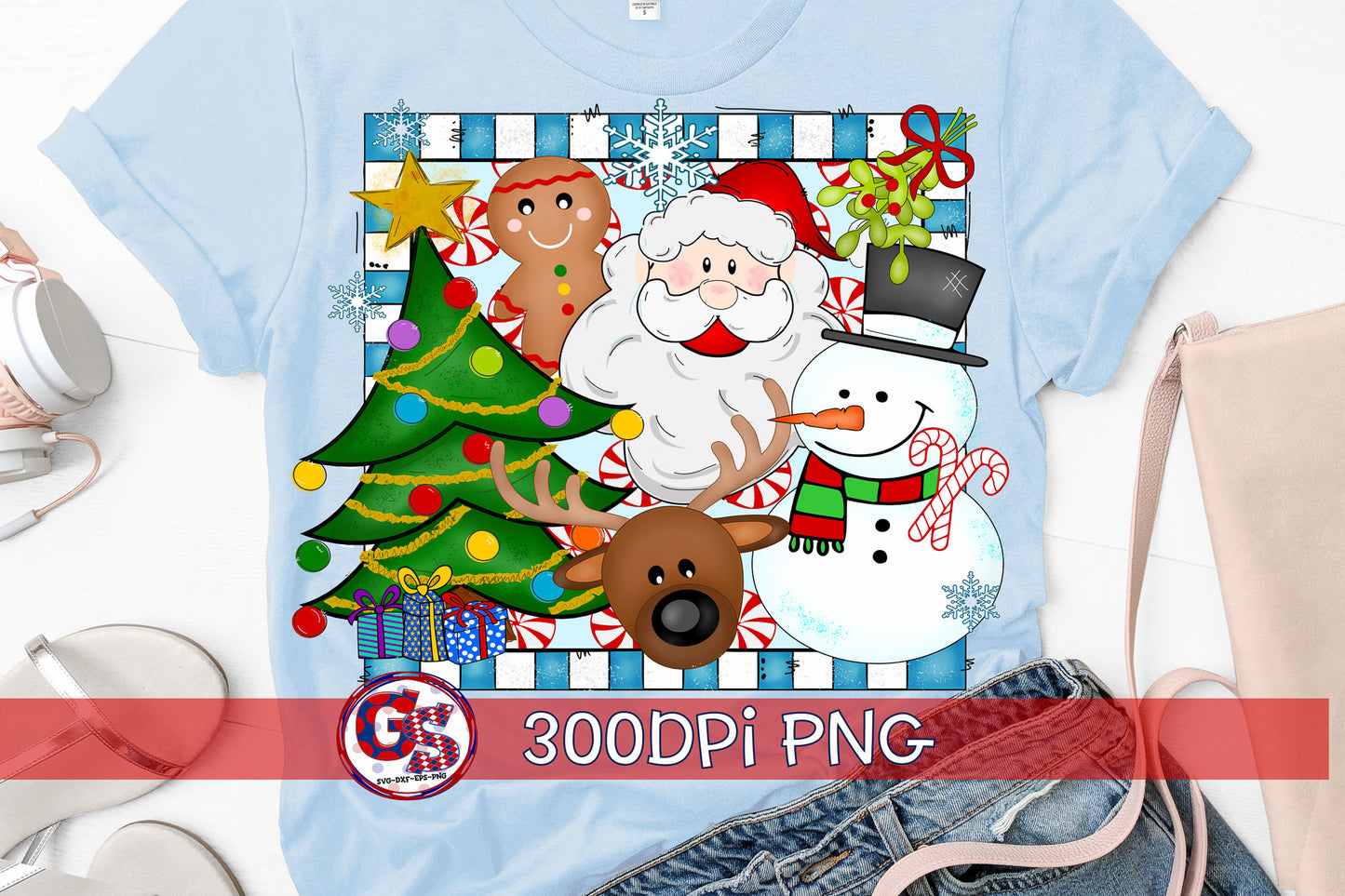 Everything Christmas PNG for Sublimation